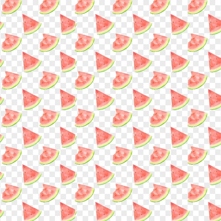 HD Watercolor Watermelon Pattern Background PNG
