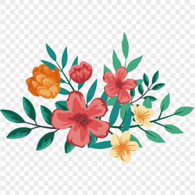 PNG Illustration Watercolor Flower Arranging