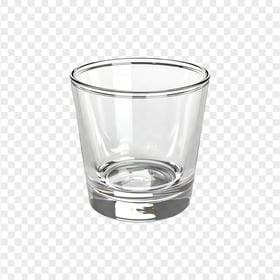 HD Heavy Base Clear Shot Glass Transparent Background