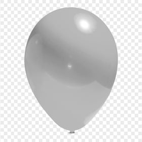 HD Single Silver Balloon PNG
