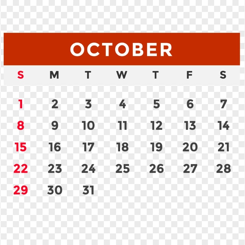 Show Me October's Calendar 