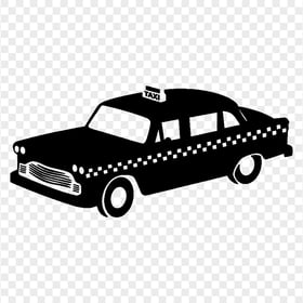 NYC Taxi Black Silhouette PNG IMG