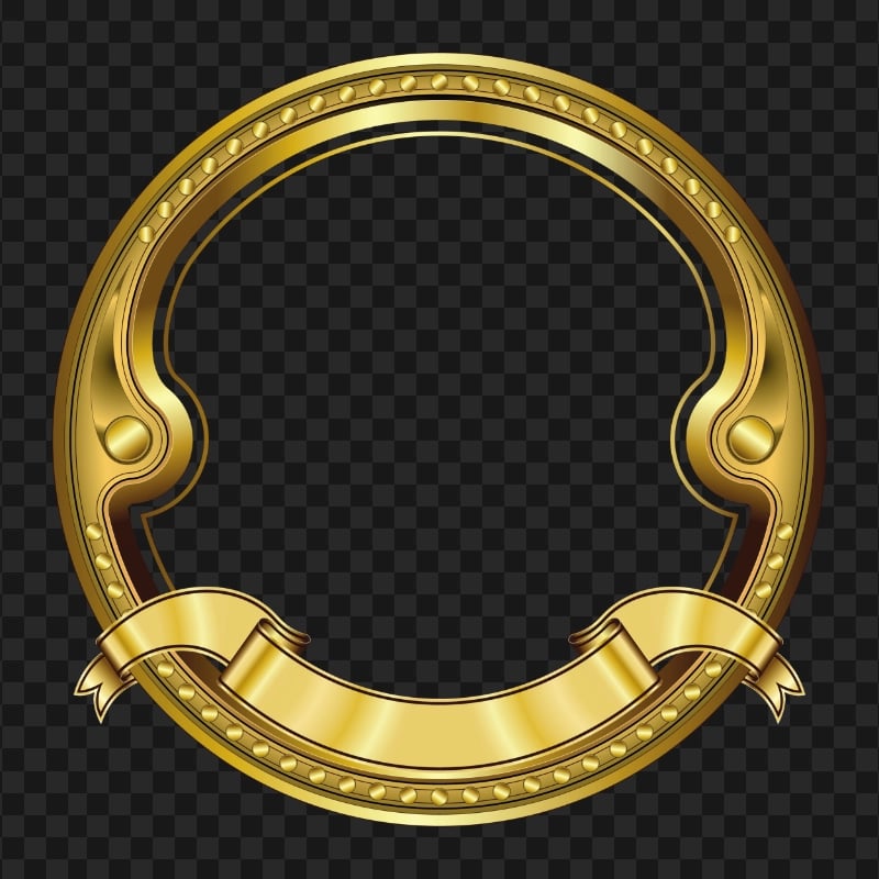 HD Label Vintage Gold Frame PNG | Citypng