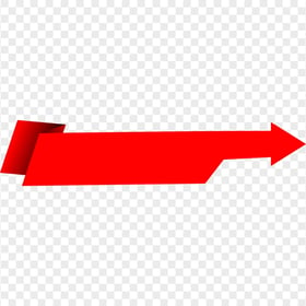 Red Origami Vector Paper Arrow Going Right