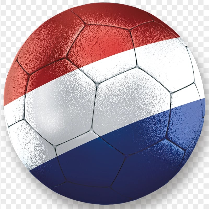 HD Netherlands Flag On A Soccer Football Ball PNG