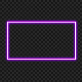 Purple Neon Frame Transparent PNG