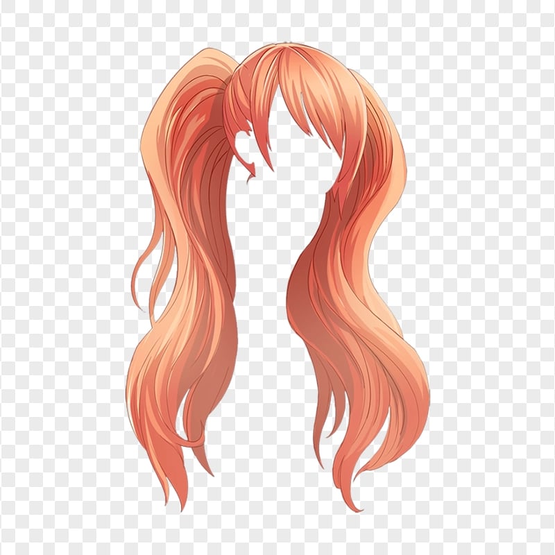 HD Brown Anime Girl Hair Transparent PNG | Citypng
