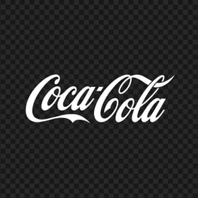 HD White Coca Cola Logo PNG