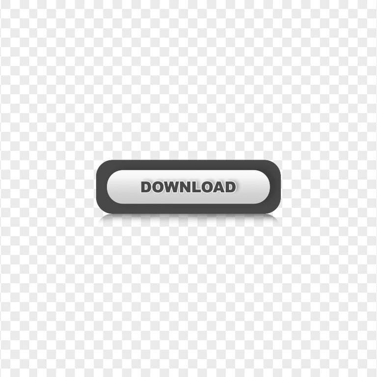 Vector Black & White Download Web Button Icon PNG