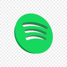 HD Spotify Music 3D Round Logo Icon PNG