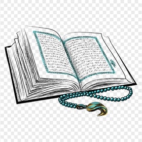 HD Outline قرآن Quran Islam Koran Book PNG