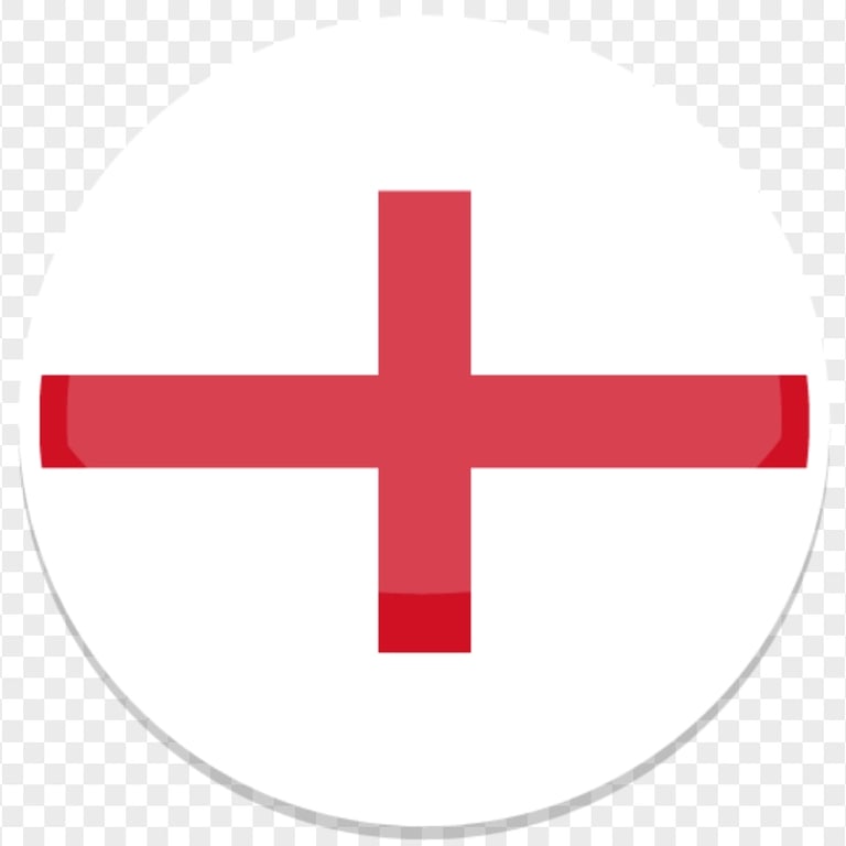 Round UK England Flag Icon PNG