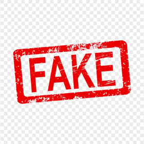 HD Red Fake Word Stamp PNG | Citypng