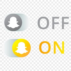 HD Two Snapchat Web Buttons On Off Icons PNG Image