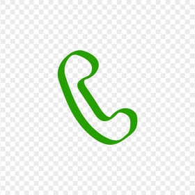 HD Green Hand Draw Phone Icon Transparent PNG