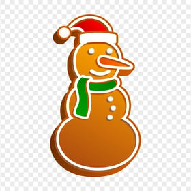 HD Cartoon Christmas Snowman Gingerbread Man PNG