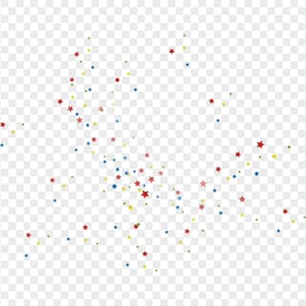 Colorful Stars Confetti Background PNG
