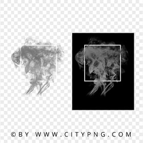 Gray Abstract Smoke With White Frame HD