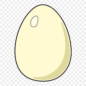 HD Single Yellow Egg Clipart Transparent Background