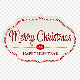 Merry Christmas & Happy New Year Wooden Sign Illustration | Citypng