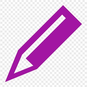 HD Purple Short Angle Pencil Icon PNG