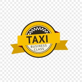 Taxi Business Class Round Logo Label Sign PNG