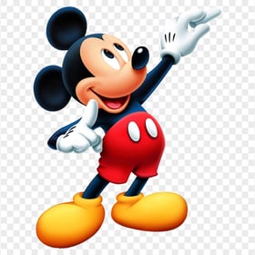 Mickey Mouse Holding chalk HD PNG