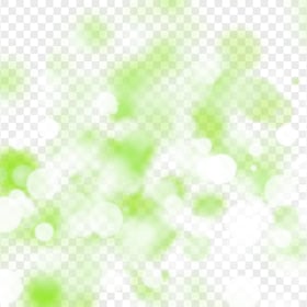 HD Bokeh Light Green & White Effect PNG