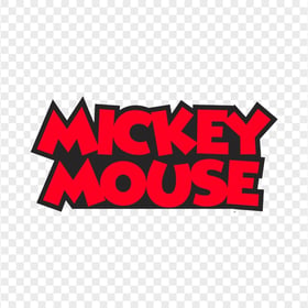 HD Mickey Mouse Name Logo PNG