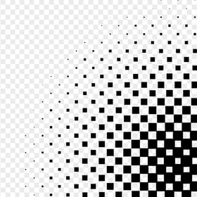 PNG Black Square Halftone Pattern Corner