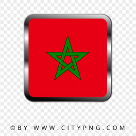 HD Morocco Flag Square Icon PNG
