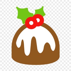 Christmas Pudding Cake Icon PNG