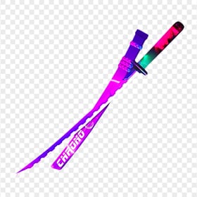 HD Free Fire Chrono Katana Weapon Skin PNG