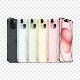 Apple iPhone 15 All Colors HD PNG