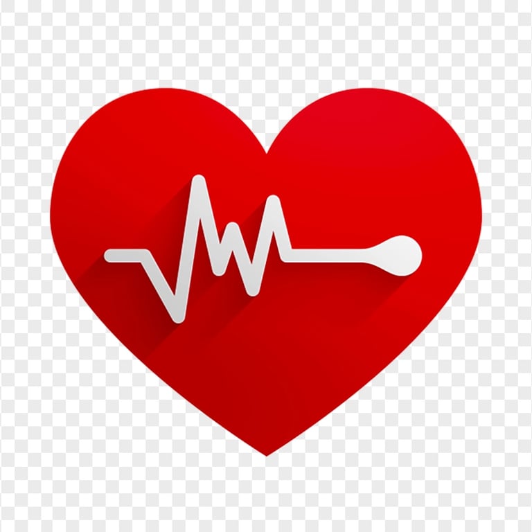 Love Heart Rate Monitor Line Icon PNG
