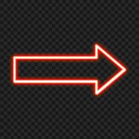 HD Neon Arrow Red Right Icon PNG