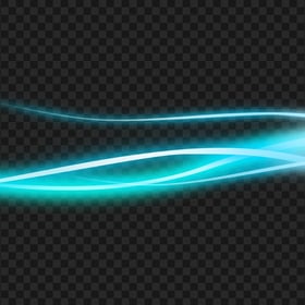 HD Glowing Blue Light Lines PNG