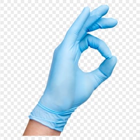 Medical Gloves Surgical Rubber Blue Protective