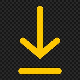 HD PNG Download Down Arrow Yellow Symbol Sign Icon