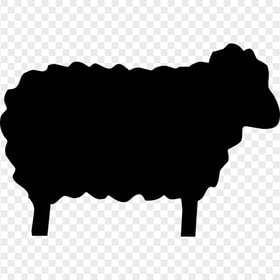 Sheep Black Silhouette Image PNG