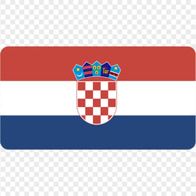 Vector Croatia Banner Flag Icon FREE PNG