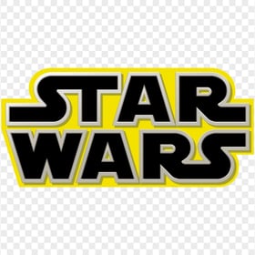 HD Yellow & Black Star Wars Logo PNG