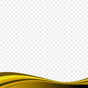 Abstract Curved Yellow Lines Effect PNG