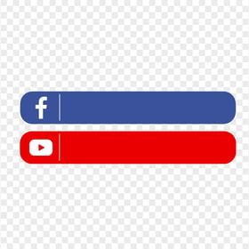 HD Facebook & Youtube Lower Third Signature PNG