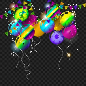 Balloons Illustration Festive Party FREE PNG