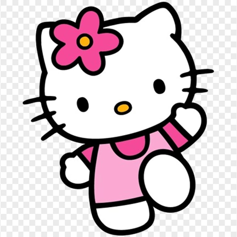 Excited Happy Hello Kitty Character HD Transparent PNG | Citypng