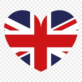 HD Heart Shape Love United Kingdom Uk Flag PNG