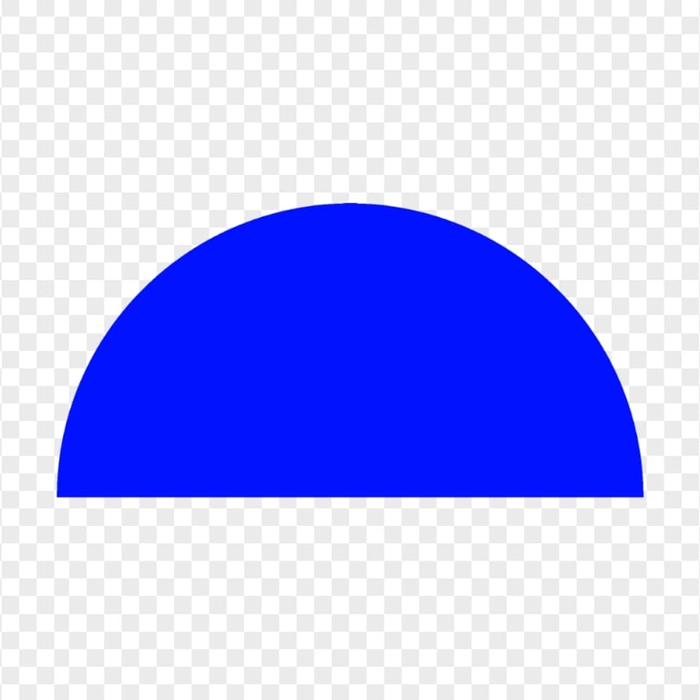 Dark Blue Half Semi Circle PNG