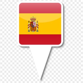 Map Pin Spain Flag Icon