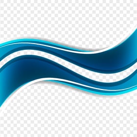 Blue Wave Abstract Brochure Cover Design HD PNG
